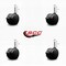 Service Caster 2'' Black Floor Safe Twin Wheel Casters with Brakes 7/16 Grip Ring Stem, 4PK SCC-GR02S50-TPR-BLK-B-716176-4 - alternate 3